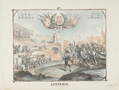 Alkmaar 1573-1873 の記念印刷物解放 作： Anonymous