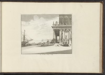 ヴェネツィアのコリーナ宮殿の眺め Vue du Palais Collina à Venise (オブジェクトのタイトル) ヴェネツィア、リヴォルノ、ナポリ、ローマの宮殿とモニュメント (シリーズ タイトル) 作： Anonymous