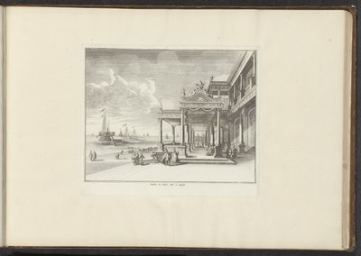 ナポリの海岸にあるモンタルト宮の眺め Palais de Mont Alto à Naples (オブジェクトのタイトル) ヴェネツィア、リヴォルノ、ナポリ、ローマの宮殿とモニュメント (シリーズ タイトル) 作： Anonymous