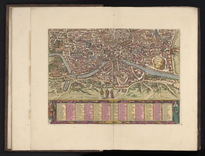 ローマの鳥瞰図 Antiquae urbis Romae imago Accuracts (...) (オブジェクトのタイトル) 作： Anonymous