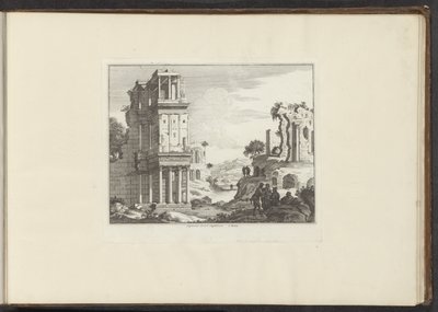 ローマのセプティゾニウムの遺跡の眺め Septizonii Severi Sepulchrum à Roma (オブジェクトのタイトル) ヴェネツィア、リヴォルノ、ナポリ、ローマの宮殿とモニュメント (シリーズ タイトル) 作： Anonymous