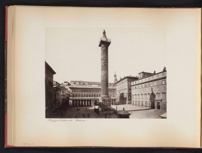 Rome, イタリアのマルクス ・ アウレリウスの列のビュー コロンナ広場。 Roma (オブジェクトのタイトル) 作： Anonymous