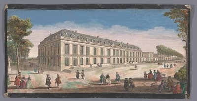 庭園から見たショワジー城の眺め Vüe de la Maison Royalle de Choisy du côté du jardin (オブジェクトのタイトル) 作： Anonymous