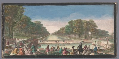 フォンテーヌブロー宮殿の庭にある大運河の眺め Veüe du Canal, de Fontainebleau (オブジェクトのタイトル) 作： Anonymous