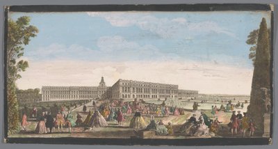 庭園から見たベルサイユ宮殿の眺め Vue du Chateau de Versailles (オブジェクトのタイトル) 作： Anonymous