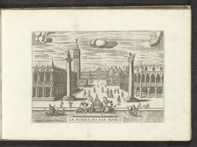 ヴェネツィアのピアッツェッタの眺め La Piazza di San Marco (オブジェクトのタイトル) 作： Anonymous