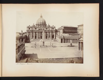 イタリア、ローマのピエトロ広場とサンピエトロ広場の眺め セントピーター。 Roma (オブジェクトのタイトル) 作： Anonymous