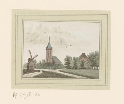 Hoogwoud の村の眺め 作： Anonymous