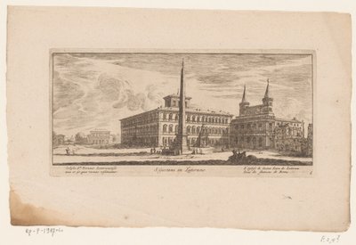ローマ、聖ヨハネ ラテランの後部にある広場の眺め S. Giovani in Laterano / Ecclesia St. Ioannis Lateranensis nua er ice (...) / L