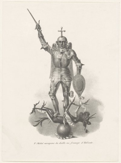 オランダのチーズで悪魔を征服する聖ミカエル、1830年 St. Michel vainqueur du diable au fromage d