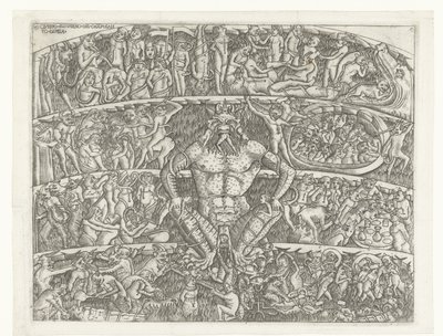 サタンによる地獄と悪霊による罪人への罰 Questo el inferno del chapo santo di Pisa (オブジェクトのタイトル) 作： Anonymous