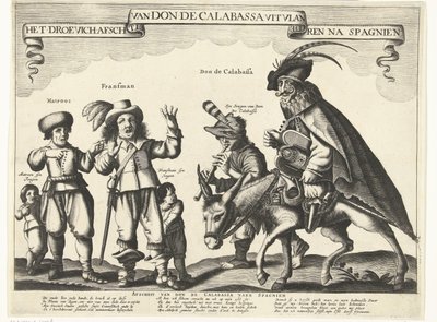 フランダースからのドン・デ・カラバッサの悲しい別れとスペインへの帰国、1646年 スパニエン後のフランダースからのドン・デ・カラバッサのドロエヴィッチの別れ（オブジェクトのタイトル） 作： Anonymous