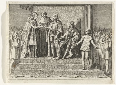 ヤコバ・ファン・ベイレンとフランク・ファン・ボルセレンの結婚、1434年 作： Anonymous