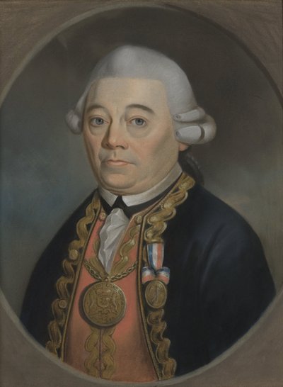 ヨハン・アーノルド・ソルトマン (1724-93)。 副提督 作： Anonymous