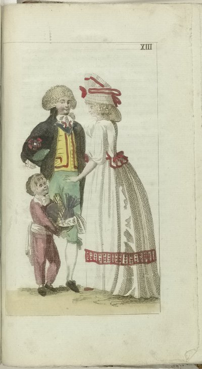 ファッションとテイストのキャビネット1791年、pl。 十三 作： Anonymous