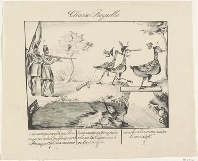 ロイヤルハント、1830 Chasse Royale (オブジェクトのタイトル) 作： Anonymous