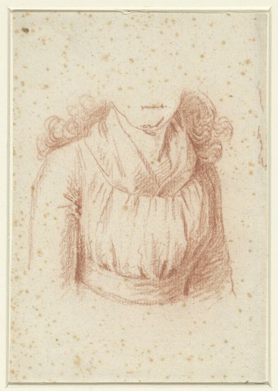 マダム・モレの肖像画のための衣装研究 作： Anonymous
