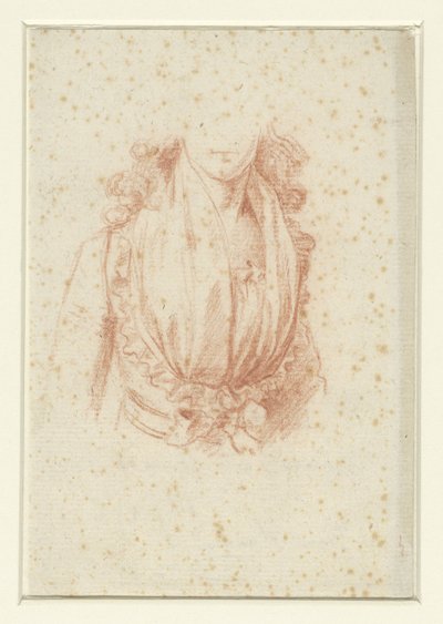 マダム・モローの肖像画のための衣装の習作 作： Anonymous