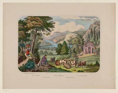 スイスの風景 En Suisse / En Suiza / In der Schweiz / Nello Svizzera / In Switzerland (オブジェクトのタイトル) 作： Anonymous