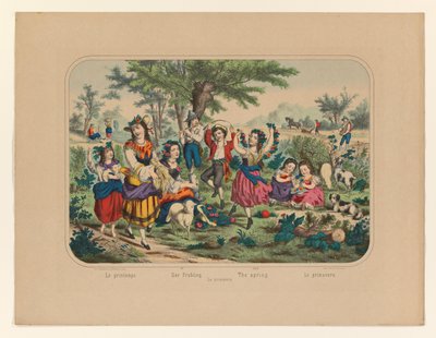 Landschap met figuren Le printemps / Der Frühling / The spring / La primavera / Lo primavera (オブジェクトのタイトル) 作： Anonymous