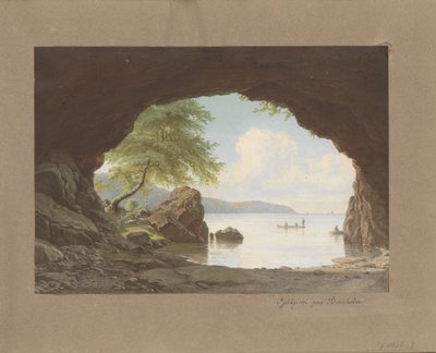 G.E. による絵画 Fjeldgrotte paa Bornholm の後の風景 リベルト Fjeldgrotte paa Bornholm (オブジェクトのタイトル) 作： Anonymous