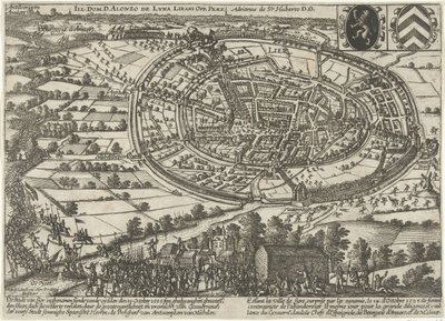 1595年、オランダ軍に奪われ放棄されたリール 作： Anonymous
