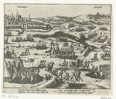 ナッソーのルイがモンスを去る、1572年 作： Anonymous