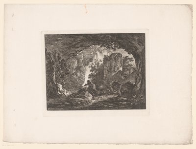 蛇から逃げる男 イグナス・デュヴィヴィエによる絵画の版画（シリーズタイトル） Differens Sujets Graves et dessinés par Ignace du Vivier: d