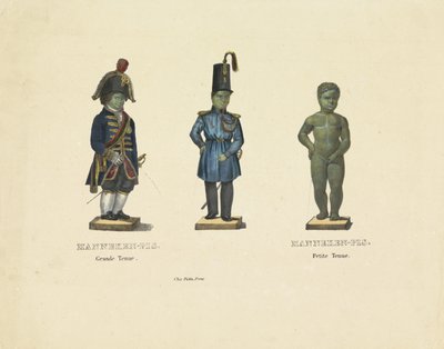 さまざまな服装の小便小僧、1817 年 小便小僧。 グランド衣装。 小便小僧。 Petite Tenue (オブジェクトのタイトル) 作： Anonymous