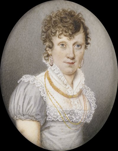 マリア・エリザベート・シュライバー (1765-1822)。 ゲオルク・アルブレヒト・ディーデリヒスの妻 作： Anonymous