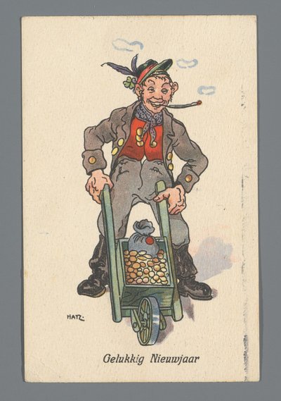 クリスとベップからの1920年の新年の願い. 作： Anonymous