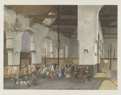 ユトレヒトの Geertekerk での Veenendalers のレセプション、1855 年 作： Anonymous