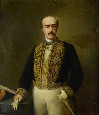 オットー・ヴァン・リース (1823-92)。 総督 (1884-88) 作： Anonymous