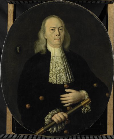 アブラハム・ファン・リーベックの肖像 (1653-1713) 作： Anonymous