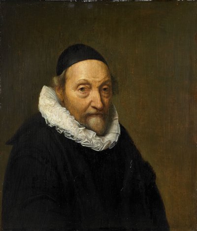 Johannes Wtenbogaert (1557-1644) の肖像 作： Anonymous