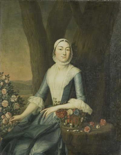Adriaen Isaac Hurgronje の妻、Magdalena van Citters の肖像 作： Anonymous
