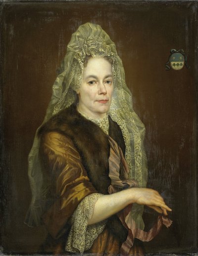 ディーデリク・ファン・ホーゲンドルプの妻、ペトロネラ・ケティング (1632-1707) の肖像 作： Anonymous