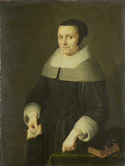 ウィレム・ヴァン・デ・フェルデンの妻エルシェ・ファン・ハウエニンゲンと思われる女性の肖像 作： Anonymous