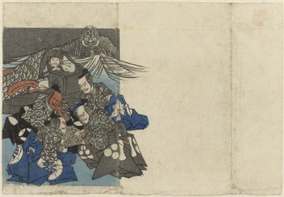碁盤を囲む頼光と領主たち ライコウと地上の蜘蛛（シリーズタイトル） 作： Anonymous