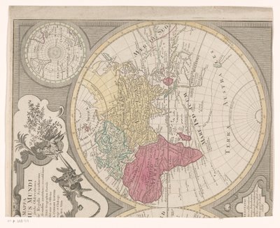 東半球を示す世界地図の右半分 Mappa totius mundi : adornata juxta observees (...) (オブジェクトのタイトル) 作： Anonymous