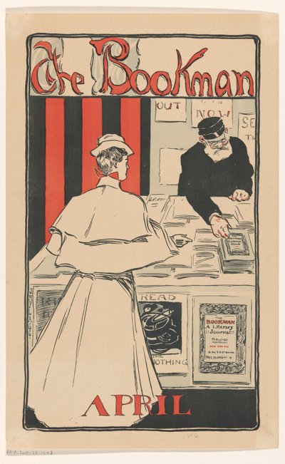 ブックマン誌の 1896 年 4 月号の広告 作： Anonymous