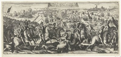 Ruitergevecht bij Arras、1640 アラス包囲攻撃でのスペイン人の敗北、船団の到着、王の服従へのアラス市の降伏 (オブジェクトのタイトル) 作： Anonymous