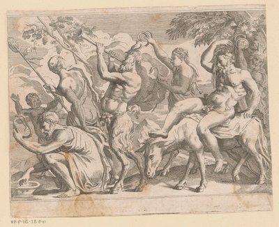Silenus は saters en maenaden に会った 作： Anonymous