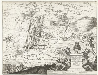 スラグ・ビ・カッセル、1677年 カッセルの戦い 1677 年 4 月 11 日にオラニエ公が指揮するホランド領地の軍隊で、陛下の唯一の兄弟が指揮する国王軍が勝利 作： Anonymous