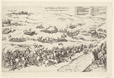 スラグ・オプ・デ・ムーカーハイデ、1574年 司令官マッジョーレ An.o 1574 の下でのモクの戦い (オブジェクトのタイトル) 作： Anonymous