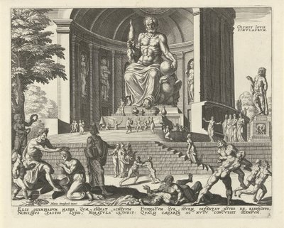 オリンピアのゼウス像 Olympia Iovis simvlacrvm (オブジェクトのタイトル) 世界の八不思議（シリーズタイトル） 作： Anonymous