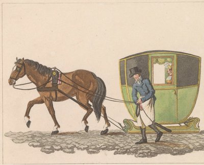トゥースレード、1810～1825年 Sleede または Slee の名前で缶詰にされた雇用されたそり (オブジェクトのタイトル) 作： Anonymous