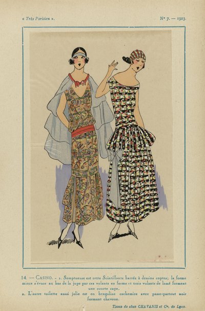 非常にパリジャン、1923年、No 7: 14.- CASINO. / 1. このスパークリングは豪華です... 作： Anonymous