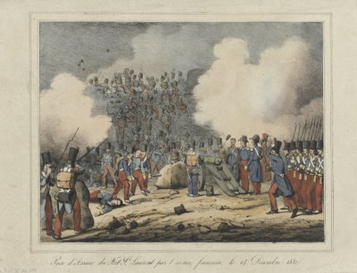 Verovering van de Lunet van Saint-Laurent、1832 フランス軍によるサンローラン砦の襲撃、1832 年 12 月 14 日 (オブジェクトのタイトル) 作： Anonymous