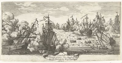 Zeeslag bij Beachy Head、1690 1690 年 7 月 10 日のイギリスとオランダに対する海戦 (オブジェクトのタイトル) 作： Anonymous